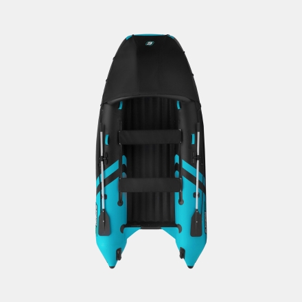 GLADIATOR E 350 PRO AIR Черно-бирюзовый моторная лодка ПВХ, фото 6