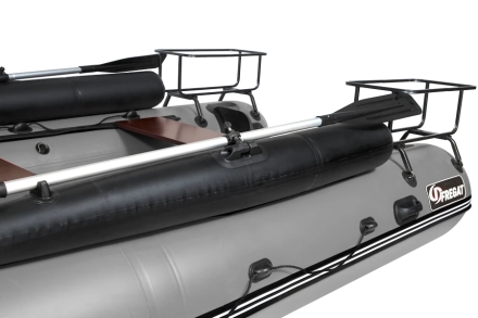 Моторная лодка ПВХ Фрегат 370 Air F (НДНД) с фальшбортом Серый, фото 8