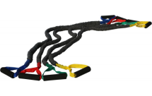 Эспандер трубчатый PROFI-FIT, в чехле-рукаве, сопротивление  6 кг