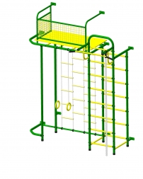 Детский спортивный комплекс Пионер С6ЛМ зелёно/жёлтый