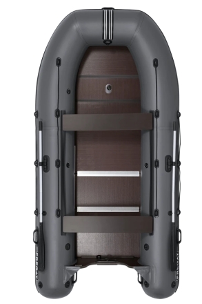 Моторная лодка ПВХ Фрегат 350 С Серый киль, усиленный пайол, фото 1