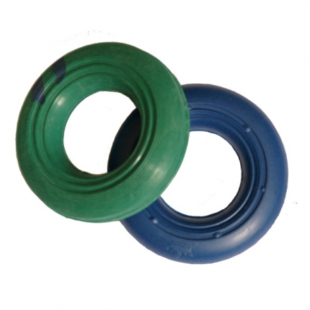 Эспандер кольцо нагрузка 30кг d-80мм ребристо-гладкий Цветной, фото 1