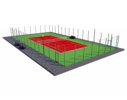 Теннисный корт (37х19, игровое поле 24х11)
