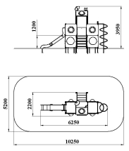ДИК 1.38 Детский игровой комплекс Н=1200 мм