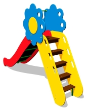 Детская горка Цветик Г044 H=1250 для игровых площадок Детская горка Цветик Г044 H=1250 для игровых площадок