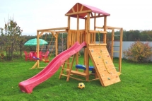 Детская игровая деревянная площадка для дачи "Мадрид 19" Детская игровая деревянная площадка для дачи "Мадрид 19"