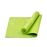 Изображение товара Коврик для йоги FM-102 PVC 173x61x0,4 см, с рисунком, зеленый