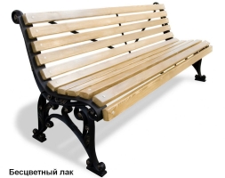 Скамейка уличная Удача, Лиственница 0,6 м, фото 2