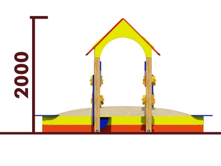 Песочный дворик 05012.21 для детской площадки, фото 2