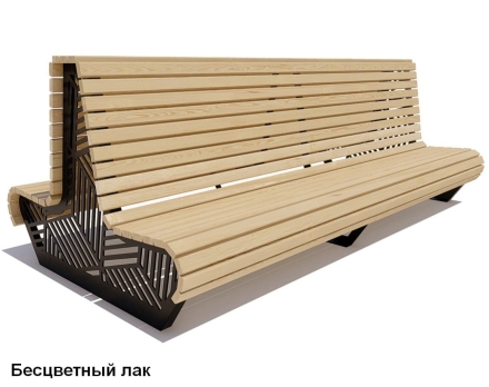 Скамейка уличная Кисловодск, Лиственница 1,8 м, фото 2