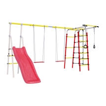 Детский спортивный комплекс для дачи ROMANA Богатырь Плюс - 2 Детский спортивный комплекс для дачи ROMANA Богатырь Плюс - 2