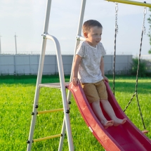 Детский спортивный комплекс для дачи ROMANA Богатырь Плюс - 2 Детский спортивный комплекс для дачи ROMANA Богатырь Плюс - 2