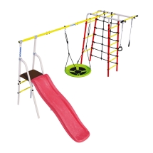 Детский спортивный комплекс для дачи ROMANA Богатырь Плюс - 2 Детский спортивный комплекс для дачи ROMANA Богатырь Плюс - 2