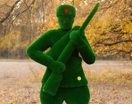 Топиари Солдат, Ружье опущено - газон Eco+Deluxe, фото 6