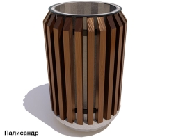 Урна с бетонным основанием Бульвар, фото 3