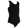 Изображение товара Купальник гимнастический без рукавов, хлопок черный 120х/б (36, 38, 40, 42)