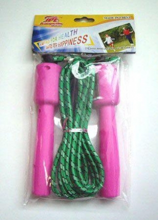 Скакалка 2252 со счетчиком (3м, ручки: пластик, шнур: хлопок), фото 1