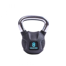 Обрезиненная гиря LIVEPRO Premium Rubber, вес: 6 кг