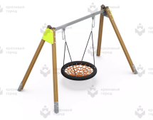 Качели деревянные «Гнездо»