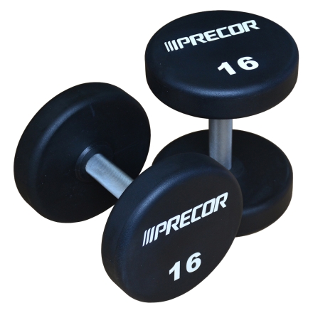 Фиксированные гантели в уретане PRECOR New, 20 кг, фото 1