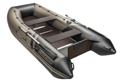 YACHTMAN-320 СК (Яхтман) хаки-черный (лодка ПВХ под мотор с усилением), фото 2