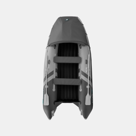 GLADIATOR E 350 PRO AIR Светло-темносерый моторная лодка ПВХ, фото 5