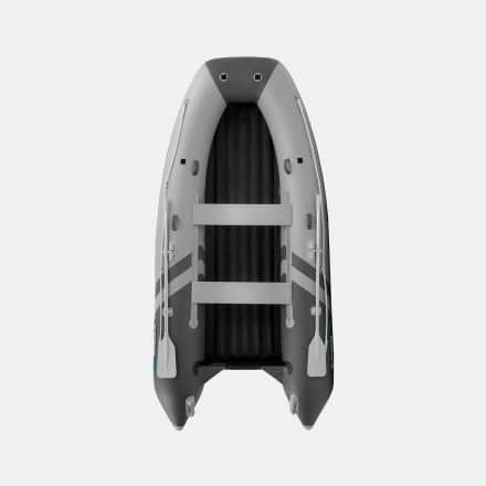 GLADIATOR E 350 PRO AIR Светло-темносерый моторная лодка ПВХ, фото 4