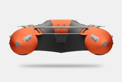 GLADIATOR B 420 LIGHT B Оранжево-темносерый моторная лодка ПВХ Фанерный пайол, фото 5