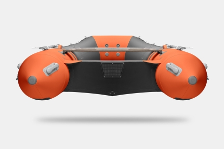 GLADIATOR B 420 LIGHT B Оранжево-темносерый моторная лодка ПВХ Фанерный пайол, фото 5