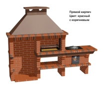 Печь Аристократ 824 Прямоугольный кирпич красный