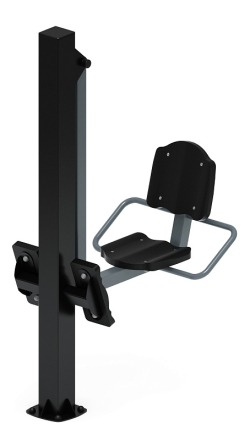 Жим ногами (серый) - Уличный тренажер - СТ 011-13, фото 4