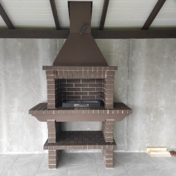 Печь Аристократ 702 Прямоугольный кирпич желтый, фото 1