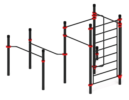 Воркаут ЛОВ 108 красный ВТ 102.15-01, фото 1
