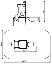 ДИК 1.39 Детский игровой комплекс Н=700 мм