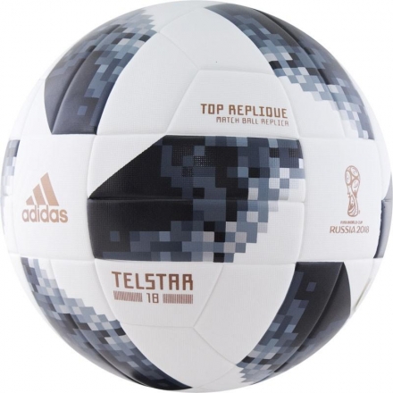 Мяч футбольный тренировочный &quot;ADIDAS WC2018 Telstar Top Replique&quot;, размер 5, фото 1