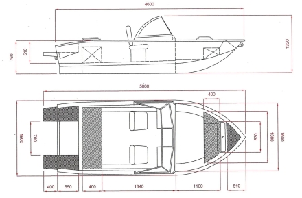 Алюминиевая лодка ALUTON 460 DC, фото 16