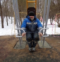 А-0112 Жим от груди уличный тренажер