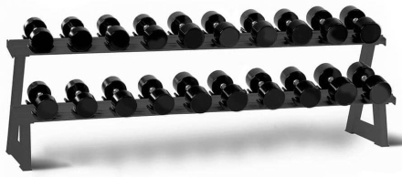 Стойка для хранения 10-ти пар гантелей Aerofit AFDBR10, фото 1