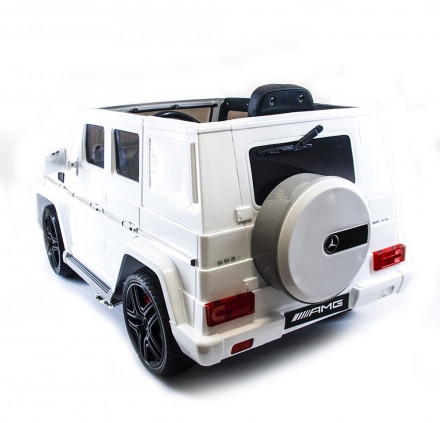 Детский электромобиль Mercedes Benz G63 LUXURY 2.4G - White - HL168-LUX-W, фото 5