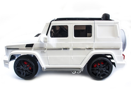 Детский электромобиль Mercedes Benz G63 LUXURY 2.4G - White - HL168-LUX-W, фото 4