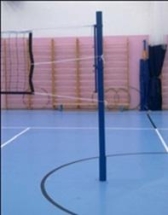 Стойки волейбольные массовые на стаканах S-109 Стойки волейбольные массовые на стаканах S-109