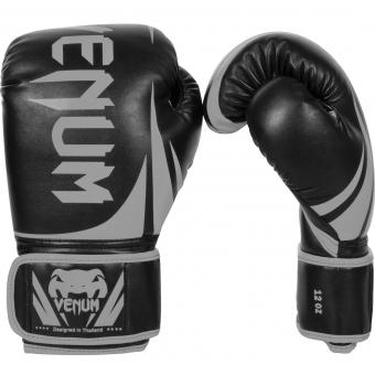 Перчатки боксерские Venum Challenger 2.0 Neo Black/Grey, фото 1