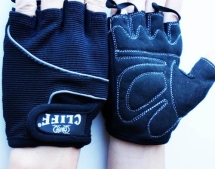 Перчатки вело FANCY черные р.XS