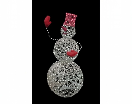 Световая фигура Снеговик (высота 1,3 м), фото 1