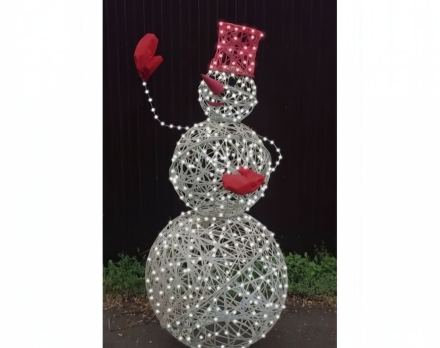 Световая фигура Снеговик (высота 1,3 м), фото 2