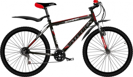 Велосипед Stark&#039;18 Outpost 26.1 V чёрный/красный/тёмно-серый 16&quot;, фото 1