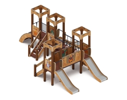 Детская игровая площадка Королевство (Картонное) ДИК 1.15.04-12 H=900, фото 3