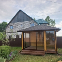 Застекленная беседка АННЭТ Застекленная беседка АННЭТ