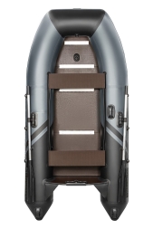 YACHTMAN-280 СК (Яхтман) серый-черный (лодка ПВХ под мотор с усилением), фото 7