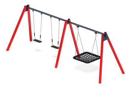 Качели М3 (красный) ИО 13.М.06.03.03.01-01, фото 4